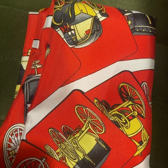 Hermès Carrosserie silk scarf 90